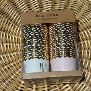 Rae Dunn Gold and Pink Cupcake Liners